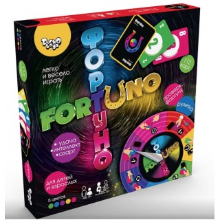 Развивающая настольная игра ФортУно большая русский язык Danko Toys UF-02-01
